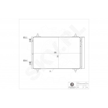 Condenseur de Climatisation Pour Peugeot Fiat Toyota Citroën C8 1400836980