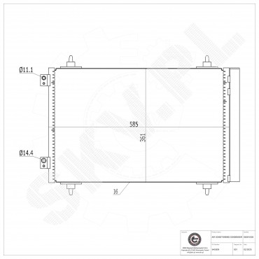 Condenseur de Climatisation Pour Peugeot Fiat Toyota Citroën C8 1400836980