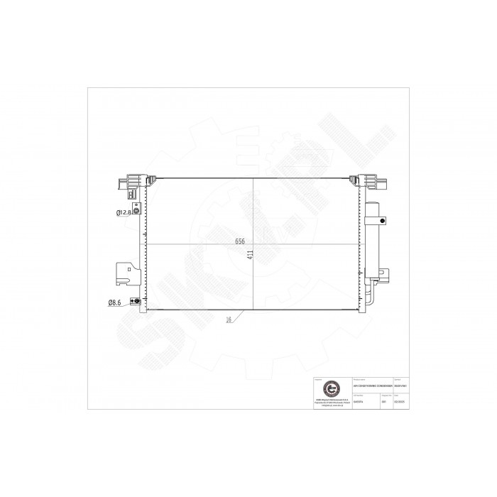 Condenseur de Climatisation Pour Peugeot Citroën Mitsubishi 1687853380 7812A030