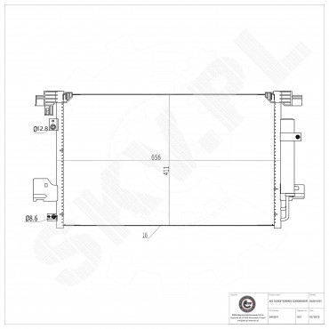 Condenseur de Climatisation Pour Peugeot Citroën Mitsubishi 1687853380 7812A030