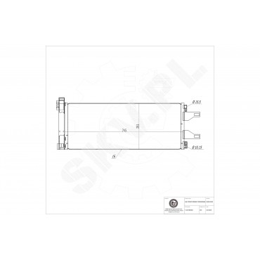 Condenseur de Climatisation Pour Peugeot Fiat Citroën 1610115880 1343785080