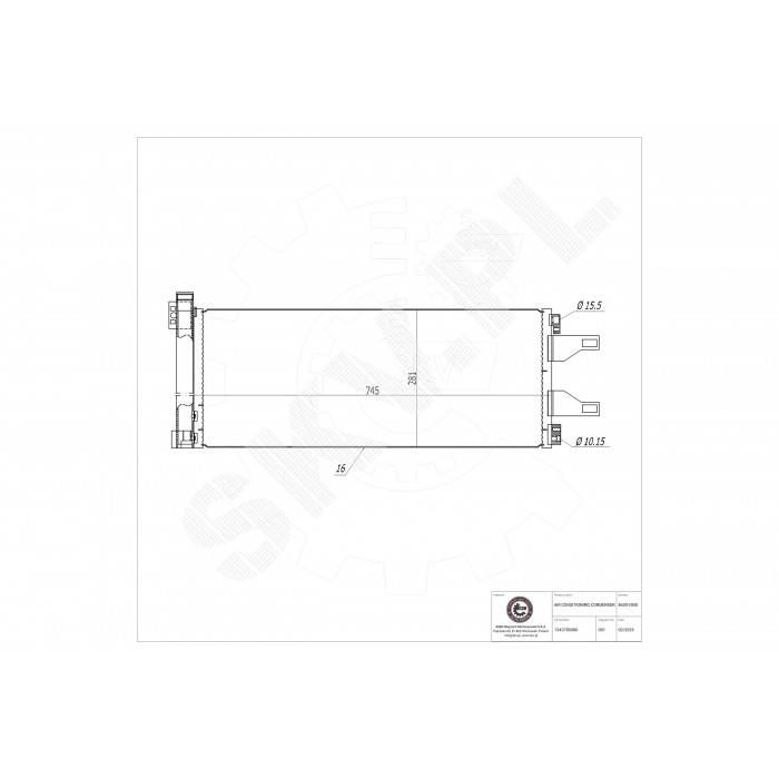 Condenseur de Climatisation Pour Peugeot Fiat Citroën 1610115880 1343785080