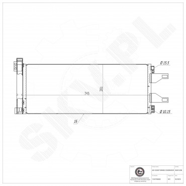 Condenseur de Climatisation Pour Peugeot Fiat Citroën 1610115880 1343785080