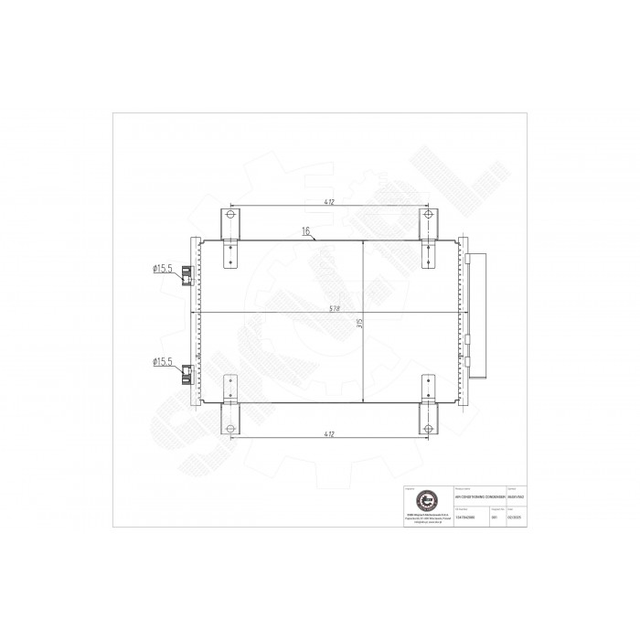 Condenseur de Climatisation Pour Peugeot Boxer Fiat Citroën 1347842080 6455EC