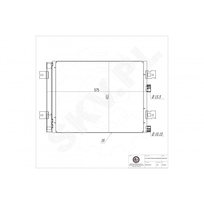 Condenseur de Climatisation Pour Renault Duster Logan Sandero Dacia Duster Logan