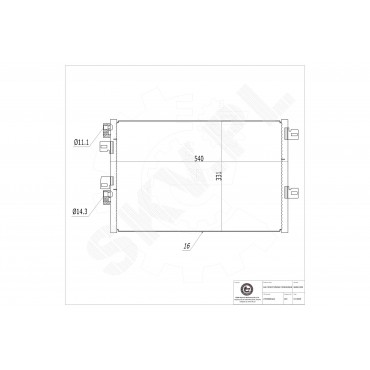 Condenseur de Climatisation Pour Renault Kangoo Dacia Nissan Kubistar 8200137650