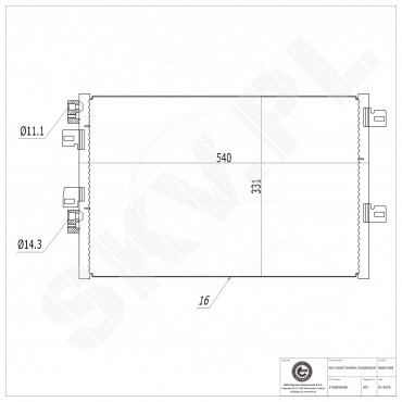 Condenseur de Climatisation Pour Renault Kangoo Dacia Nissan Kubistar 8200137650