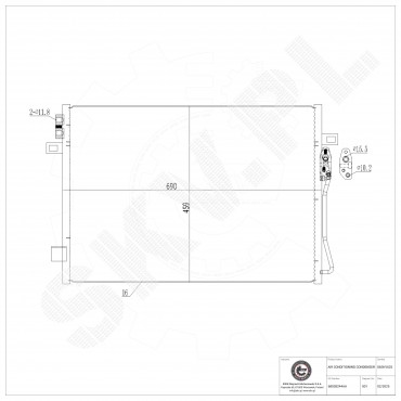 Condenseur de Climatisation Pour Fiat Freemont Dodge Journey Van