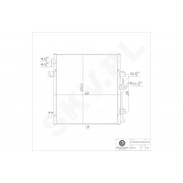 Condenseur de Climatisation Pour Dodge Nitro Van Jeep Cherokee