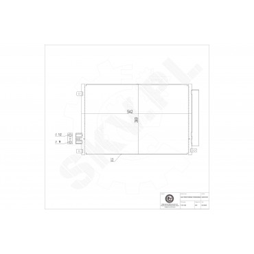 Condenseur de Climatisation Pour Fiat 500 Ford Lancia 51786211 1551184 51930033