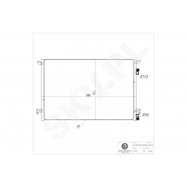 Condenseur de Climatisation Pour Opel Signum 3/5 Portes Vectra C Fiat Croma