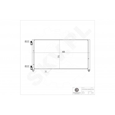 Condenseur de Climatisation Pour Fiat Doblo Punto 46821270