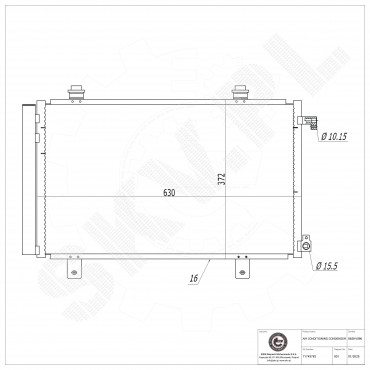 Condenseur de Climatisation Pour Fiat Sedici Suzuki SX4 71747380 71743782