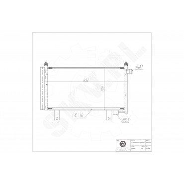 Condenseur de Climatisation Pour Fiat Sedici Suzuki SX4 71750369 9531055L00