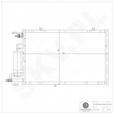 Condenseur de Climatisation Pour Ford B-Max Fiesta VI 1751976 1818909