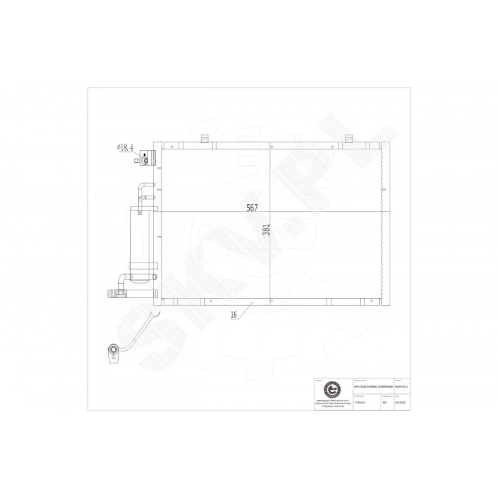 Condenseur de Climatisation Pour Ford B-Max Fiesta VI 1756414 AV1119710DA