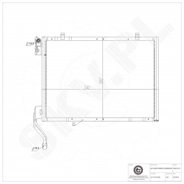 Condenseur de Climatisation Pour Ford B-Max Fiesta VI Tourneo Transit 1856009