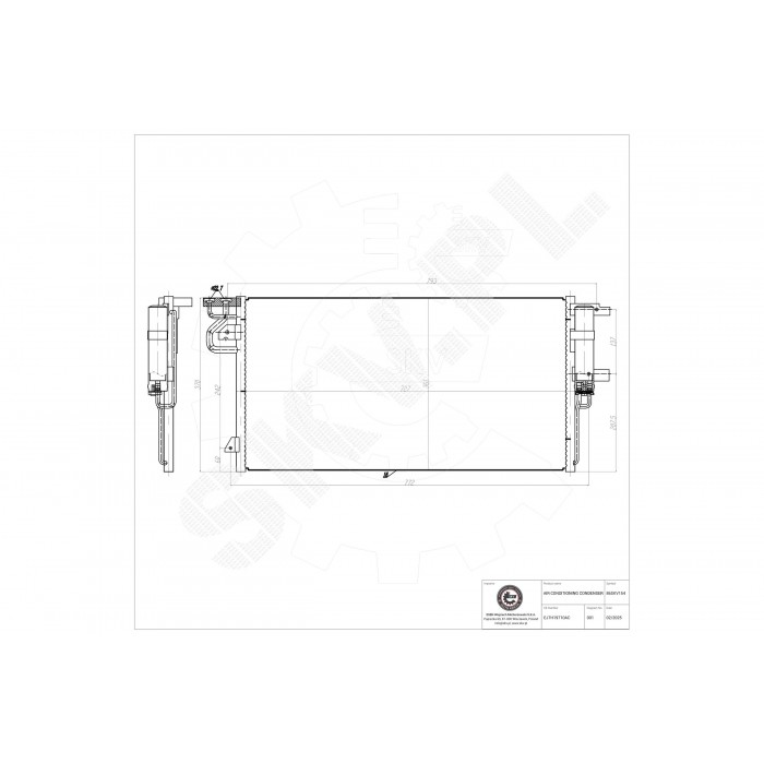 Condenseur de Climatisation Pour Ford C-Max II Focus III Grand Kuga 1856995