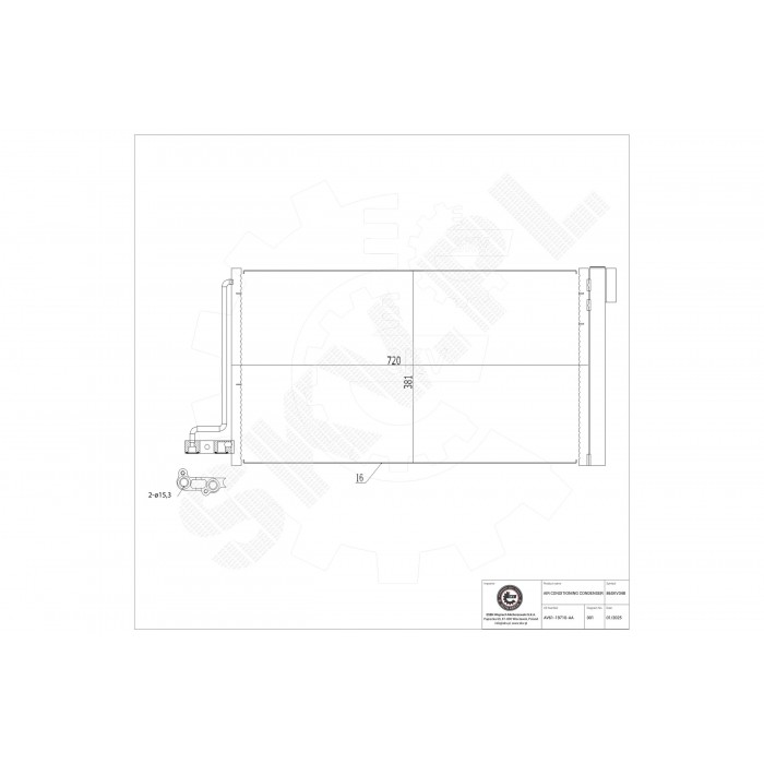 Condenseur de Climatisation Pour Ford C-Max II Focus III Grand 1684204 1769313