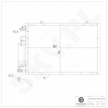 Condenseur de Climatisation Pour Ford Fiesta VI 1717509 1756718 AP3119710BA