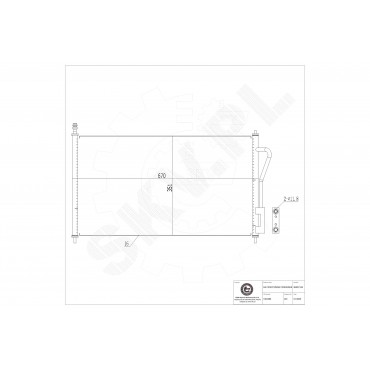 Condenseur de Climatisation Pour Ford Focus II Turnier 1062380 1086354 1086534