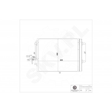 Condenseur de Climatisation Pour Ford Land Rover Volvo 6G9119710CB LR023921