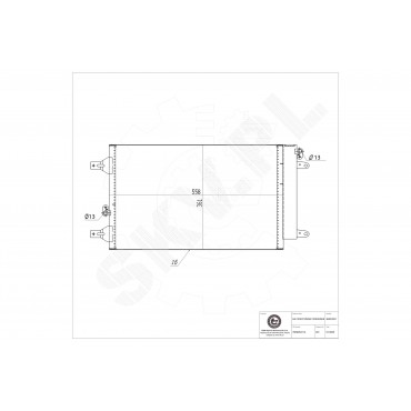 Condenseur de Climatisation Pour VW Seat Ford 7M0820411A 1108838 7M3820411