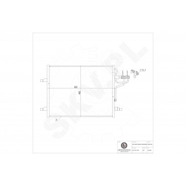 Condenseur de Climatisation Pour Ford Kuga I 1522067 8V4119710AB