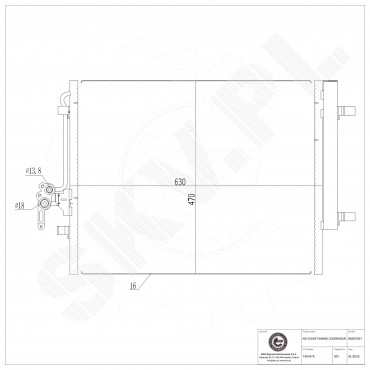 Condenseur de Climatisation Pour Ford Land Rover Volvo 7G9119710AA LR000566