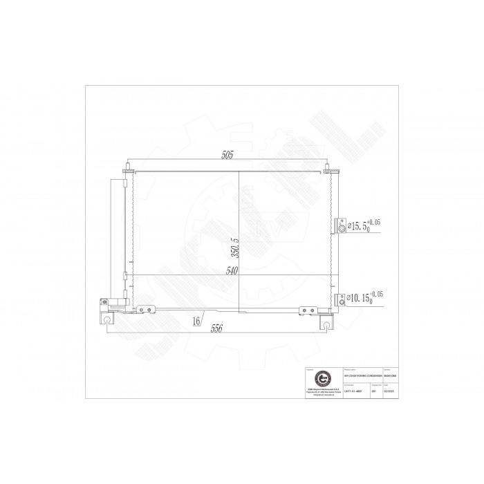 Condenseur de Climatisation Pour Ford Ranger Mazda B-Serie BT-50 Pick-up