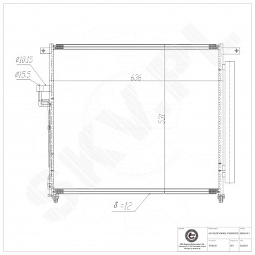 Condenseur de Climatisation Pour Ford Ranger 5139233 5264360 AB3919710AA