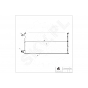 Condenseur de Climatisation Pour Ford Tourneo Transit 1223628 2T1H19710AB