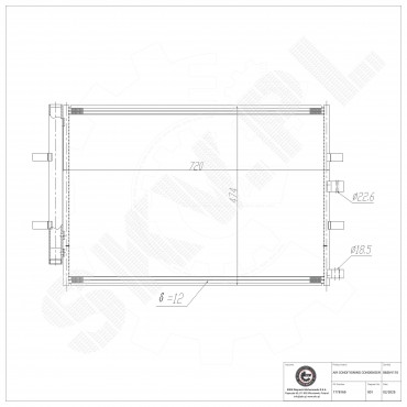 Condenseur de Climatisation Pour Ford Tourneo Transit 1778169