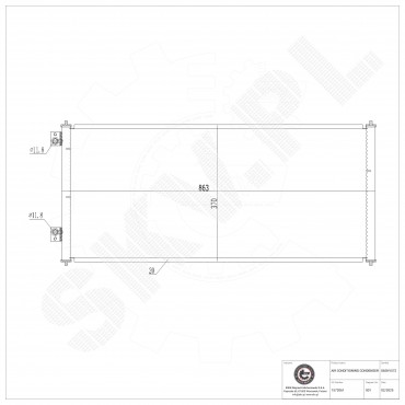 Condenseur de Climatisation Pour Ford Transit 1572061 1671707 4041973 4471423