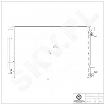 Condenseur de Climatisation Pour Ford USA Mustang Convertible Coupé