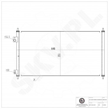Condenseur de Climatisation Pour Honda Accord VI Civic VII 80100S87A00