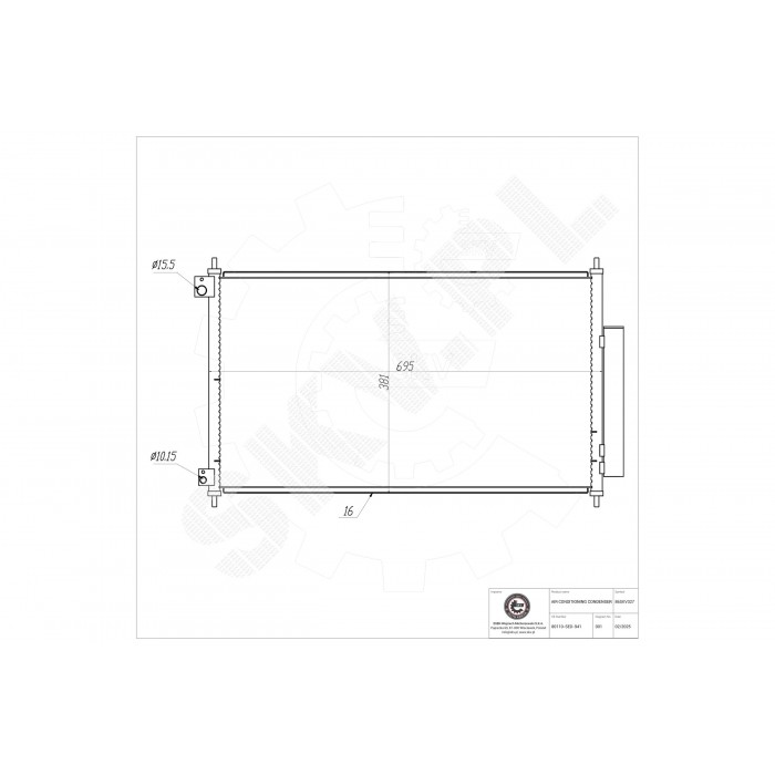 Condenseur de Climatisation Pour Honda Accord VII 80110SED941 80110SED942