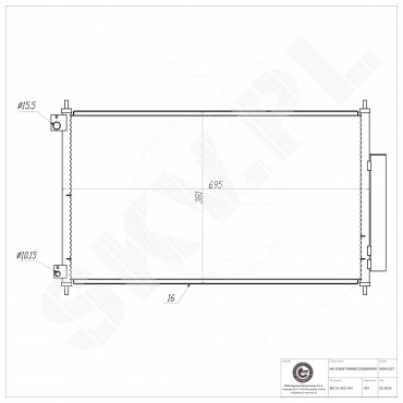 Condenseur de Climatisation Pour Honda Accord VII 80110SED941 80110SED942