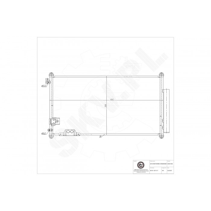 Condenseur de Climatisation Pour Honda Accord VII 80101SEFE11 80110SEFE11