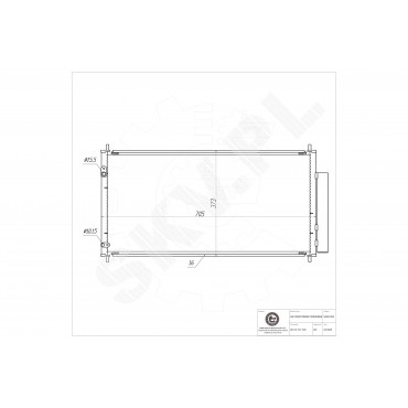 Condenseur de Climatisation Pour Honda Civic IX 80110TV1E02