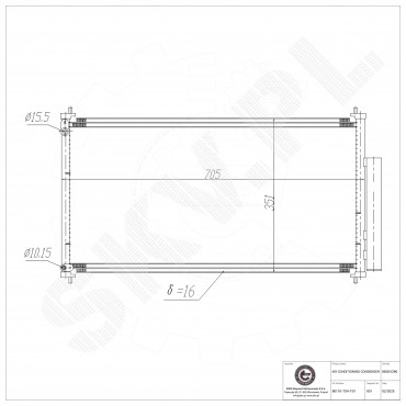 Condenseur de Climatisation Pour Honda Civic IX 80110TS4T01