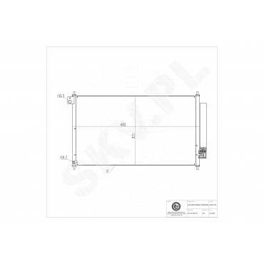 Condenseur de Climatisation Pour Honda Civic IX 80110TR0A01 80110TR0A02