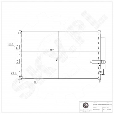 Condenseur de Climatisation Pour Honda Civic VIII 80110SNAA02 80110SNAA03