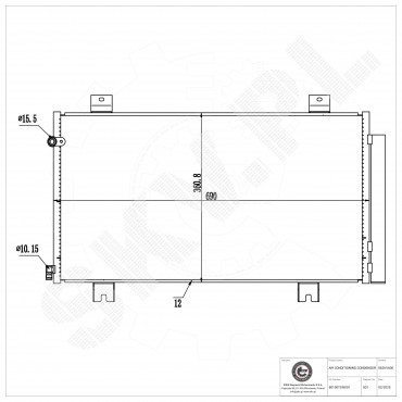 Condenseur de Climatisation Pour Honda Civic X 80100TGNG01