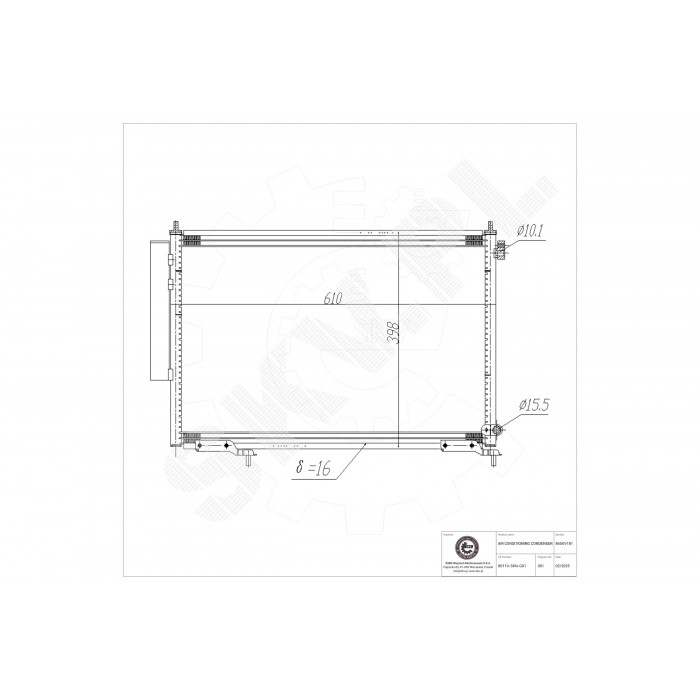 Condenseur de Climatisation Pour Honda CR-V II 80110SKNG00 80110SKNG01
