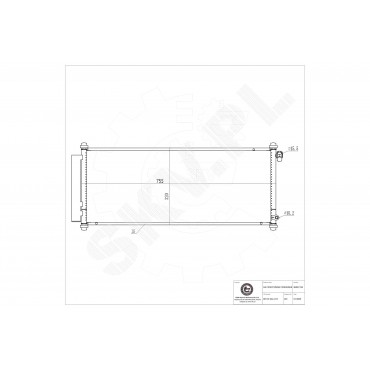 Condenseur de Climatisation Pour Honda Jazz II 80110SAA013