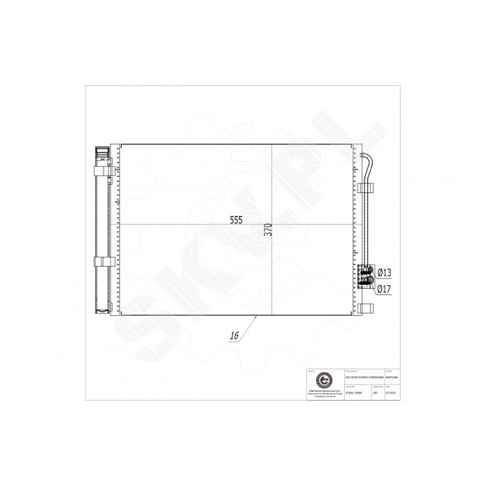 Condenseur de Climatisation Pour Hyundai Accent IV i20 Veloster Kia RIO III