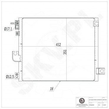 Condenseur de Climatisation Pour Hyundai Atos 9760605000 9760605500