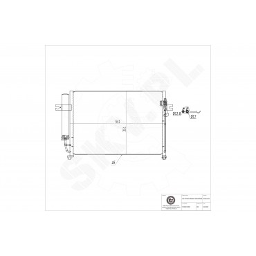 Condenseur de Climatisation Pour Hyundai Getz 976061C100 976061C350 CD1024