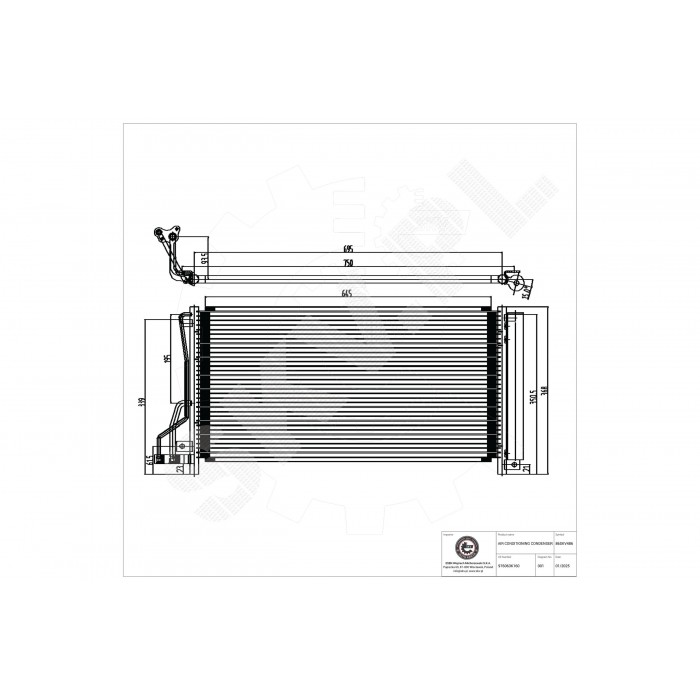 Condenseur de Climatisation Pour Hyundai Grandeur Sonata V VI Kia Magentis